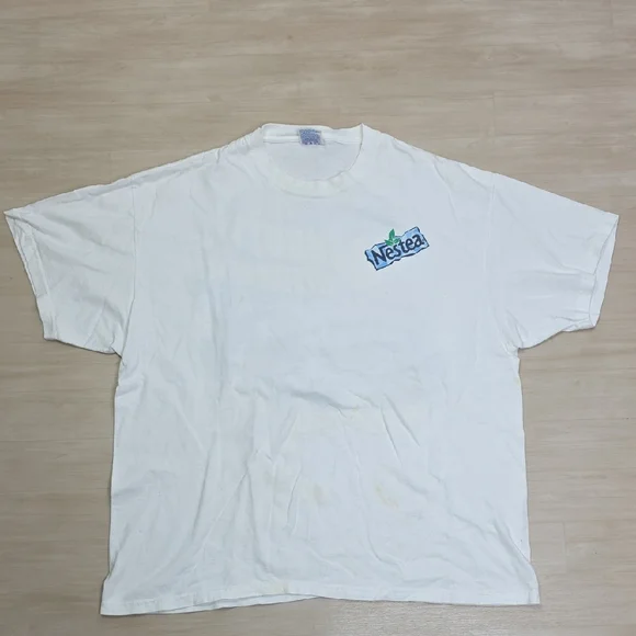 Nestea Full Throttle Refreshment T Shirt Size XL Jeff Green #10 NASCAR Stains - Picture 2 of 9